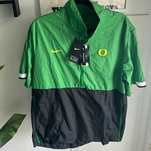 NWT Nike university of Oregon Ducks half zip light weight pullover